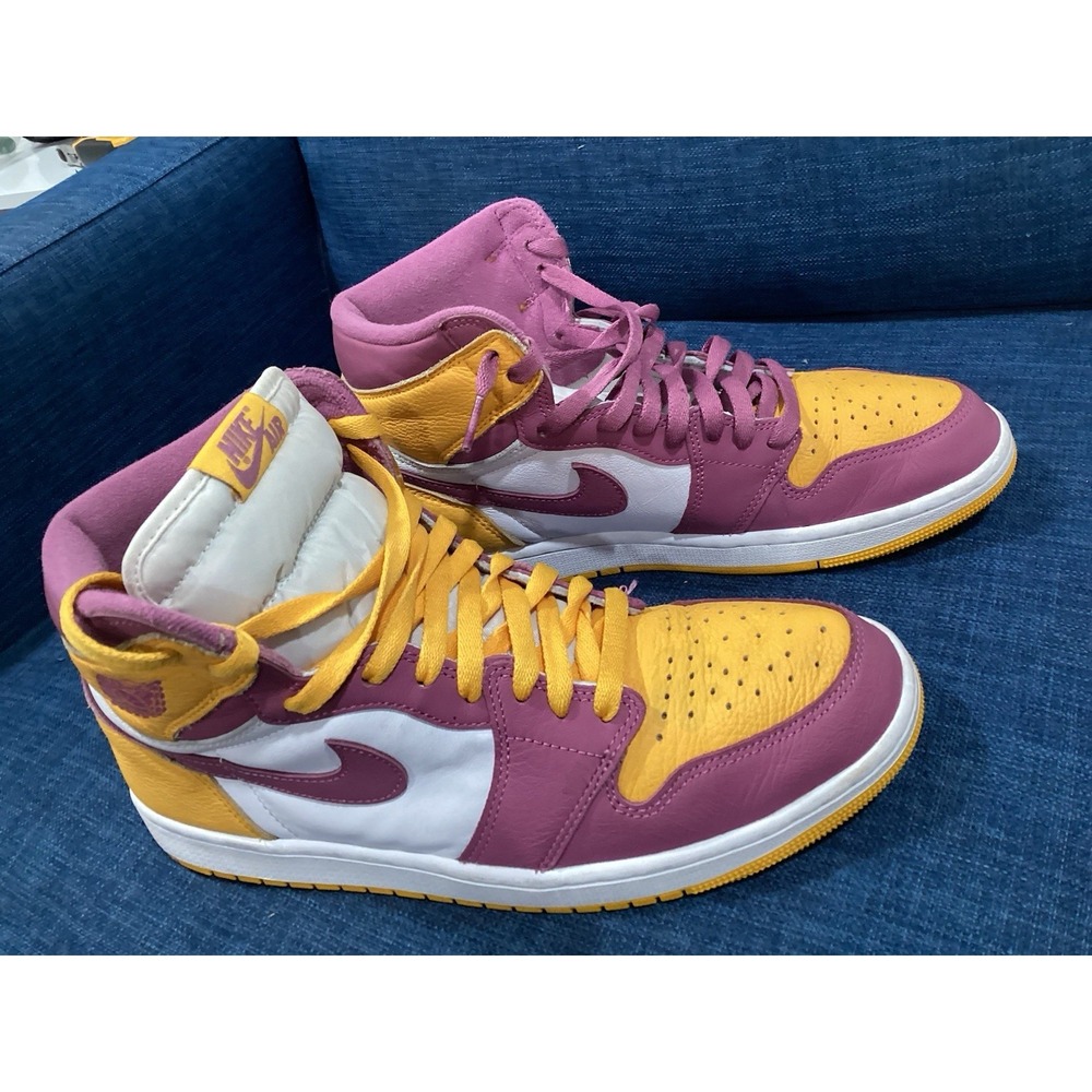 Nike Air Jordan 1 Retro High OG Shoes Brotherhood Gold 555088-706 Size 10.5